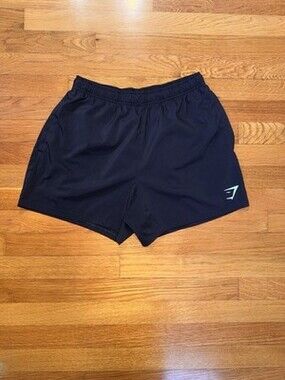 Black Gymshark Shorts 5in Inseam Size M